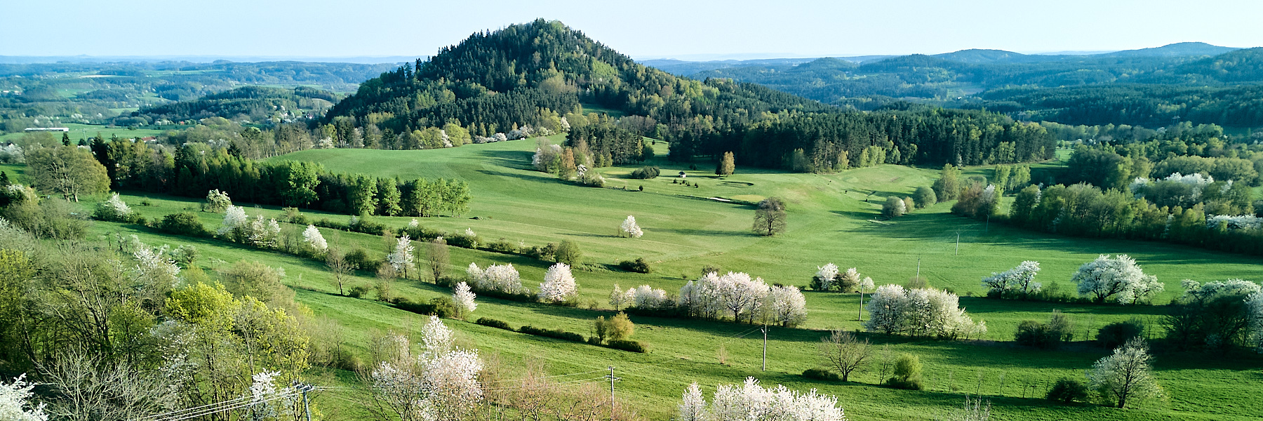 Krajina pod Ještědem z dronu